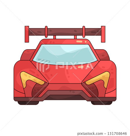 illustration of Drift Car 131708646