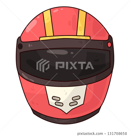 illustration of Racing Helmet 131708658