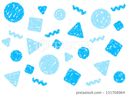 Crayon material: A pop background with geometric patterns Crayon material: A pop background with geometric patterns 131708964