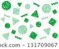 Crayon material: A pop background with geometric patterns 131709067