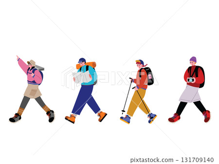 男人和女人享受攀爬 131709140