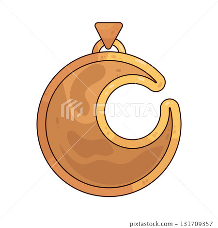 illustration of Moon Pendant 131709357