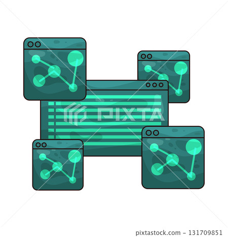illustration of Matrix Code illustration of Matrix Code 131709851