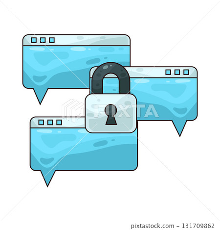 illustration of web security 131709862