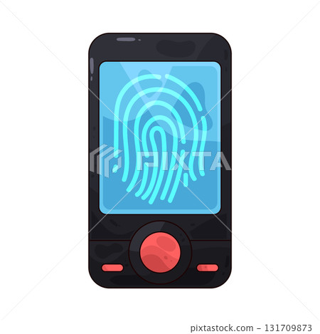 illustration of Digital Fingerprint 131709873