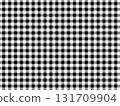 Background material: Simple checkered pattern, gray, black and white, monochrome, monotone 131709904