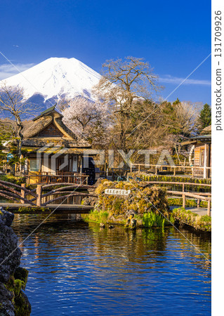 [山梨縣_忍野村] 初春忍野八海和富士山 4月 131709926
