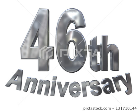 3DCG text "46th Anniversary/46th Anniversary Mark Sparkle" 3DCG text "46th Anniversary/46th Anniversary Mark Sparkle" 131710144