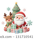 Simple and cute Christmas illustrations 131710541
