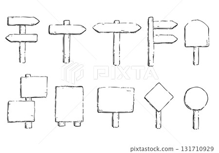 手繪標誌線圖標 131710929