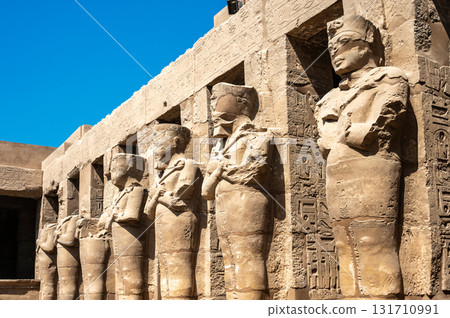 Ancient ruins of Karnak Temple in Luxor, Egypt 131710991