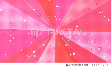 Colorful, pop, and cute! Attention-grabbing backgrounds of dots and hearts (pink, red) 131711294