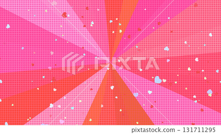 色彩繽紛、流行又可愛！圓點和心形（粉紅色、紅色）的背景引人注目 131711295