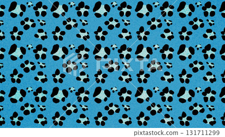 平成辣妹風！閃閃發光的淡藍色豹紋背景，可愛極了！ 131711299