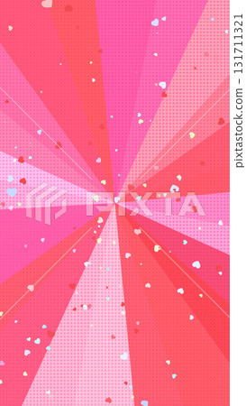 色彩繽紛、流行又可愛!圓點和心形(粉紅色、紅色)的背景引人注目 色彩繽紛、流行又可愛!圓點和心形(粉紅色、紅色)的背景引人注目 131711321