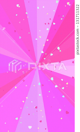 色彩繽紛、流行又可愛！圓點和心形（粉紅色、紫色）的背景引人注目 131711322