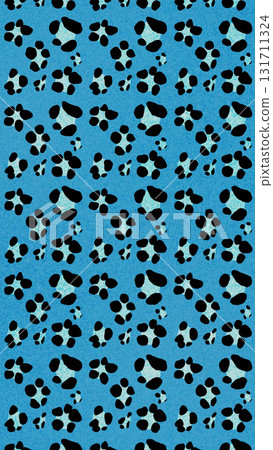 平成辣妹風！閃閃發光的淡藍色豹紋背景，可愛極了！ 131711324