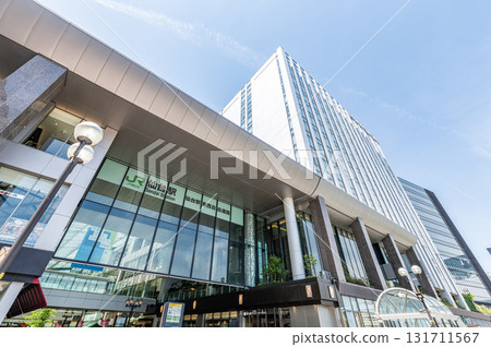 JR Sendai Station (East Exit) in fine weather, Sendai City, Miyagi Prefecture 131711567