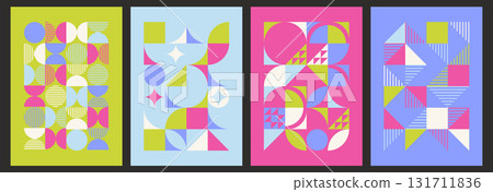 Bauhaus geometric cover designs Bauhaus geometric cover designs 131711836