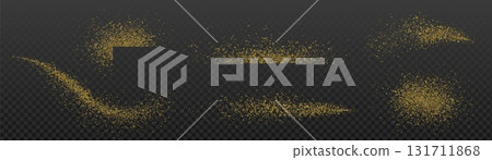 Brown sugar or coffee powder scattered particles 131711868