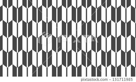 Black Japanese pattern illustration | Simple monochrome design background 131711985