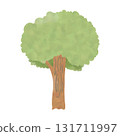 Watercolor Green Tree Illustration, Hand Drawn Nature Element 131711997