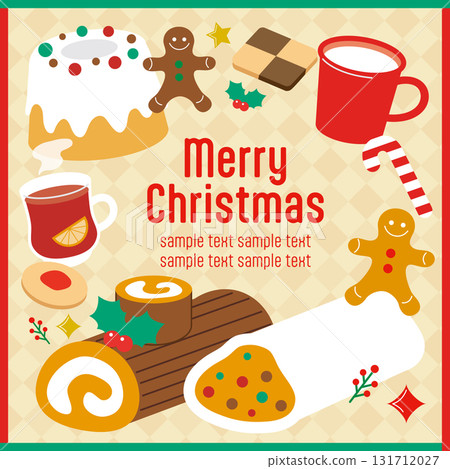 Christmas candy frame 131712027