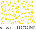 Crayon material: A pop background with geometric patterns 131712645
