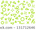 Crayon material: A pop background with geometric patterns 131712646