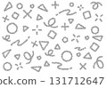 Crayon material: A pop background with geometric patterns 131712647