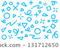 Crayon material: A pop background with geometric patterns 131712650