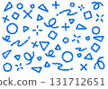 Crayon material: A pop background with geometric patterns 131712651