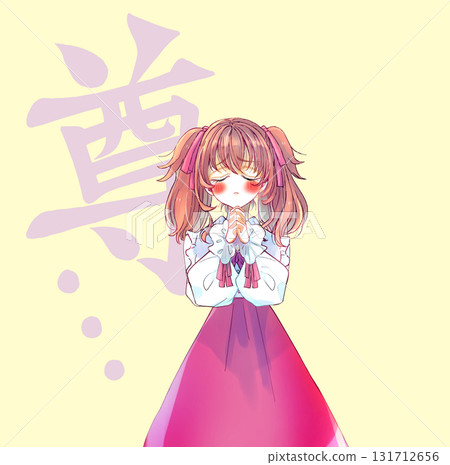 一位身穿洛麗塔服裝的女子雙手緊握——珍貴 131712656