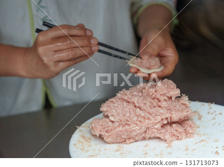 Chef's handmade Shanghainese dumplings Chef's handmade Shanghainese dumplings 131713073