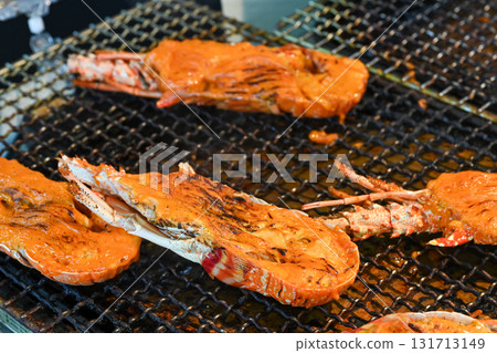 Image of grilled spiny lobster 131713149