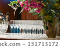 Interior image of a luxury restaurant, such as champagne glasses Interior image of a luxury restaurant, such as champagne glasses 131713172