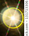 Abstract sun flare. The lens flare is subject to digital correction 131713306
