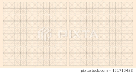 Workbook for writing hieroglyphs. Lined paper for printing. Geometric pattern for school. Lined paper. Simulator for writing Chinese characters. Page of calligraphy exercises. Graph paper 131713488