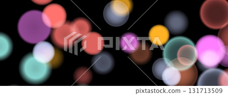 Abstract color shining bokeh isolated on transparent background. Lights and sparks glitter glowing effect. Lens flare Christmas or New Year holiday card 131713509