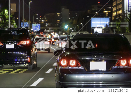 urban night traffic 131713642