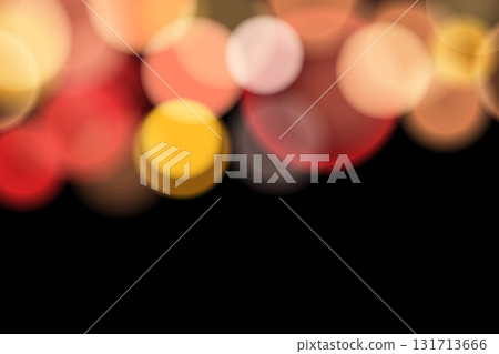 Abstract color shining bokeh isolated on transparent background. Lights and sparks glitter glowing effect. Lens flare Christmas or New Year holiday card 131713666