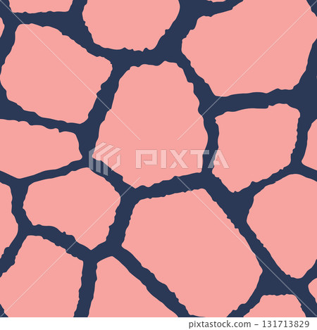 Abstract modern giraffe seamless pattern. Animals trendy background. Colorful decorative vector stock illustration for print, card, postcard, fabric, textile. Modern ornament of stylized skin 131713829