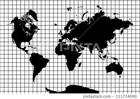 World Map, sign silhouette. World Map Globe. Vector Illustration isolated on transparent background 131714090