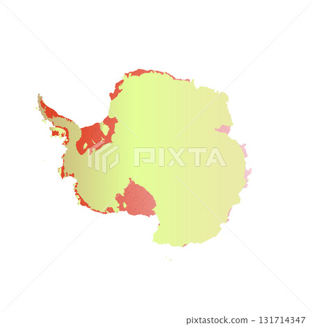 Map of Antarctica, sign silhouette. World Map Globe. Vector Illustration isolated on white background. Antarctic continent 131714347