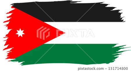 Flag of Jordan. National symbol in official colors. Template icon. Abstract vector background Flag of Jordan. National symbol in official colors. Template icon. Abstract vector background 131714800