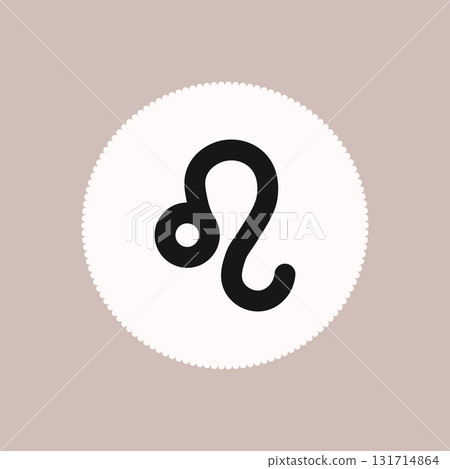 Zodiac horoscope. Leo astrological icon symbol. Stylized star sign esoteric. Simple line vector illustration Zodiac horoscope. Leo astrological icon symbol. Stylized star sign esoteric. Simple line vector illustration 131714864