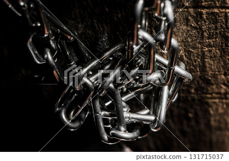 Pile of chains - abstract metal background Pile of chains - abstract metal background 131715037