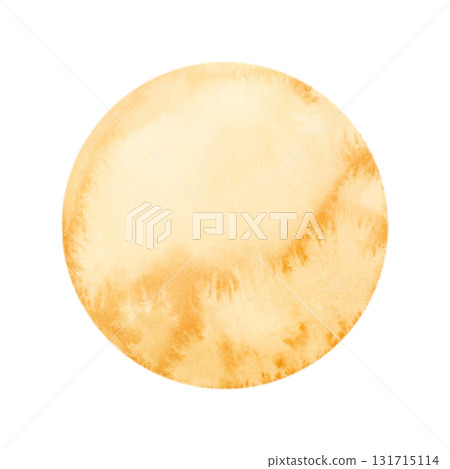 Cute Full Crescent Moon. Landscape element. Watercolor hand drawn illustration isolated on white background for baby nursery kids children design holiday print Ramadan card invitation textile, fabric Cute Full Crescent Moon. Landscape element. Watercolor hand drawn illustration isolated on white background for baby nursery kids children design holiday print Ramadan card invitation textile, fabric 131715114