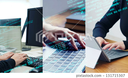 People using computers and programming images 131715307