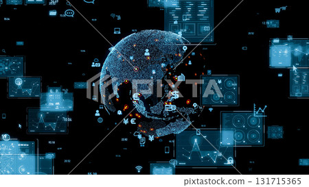 Global network and digital technology concept image 131715365